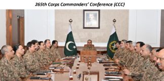 “Azm-e-Istehkam” for harnessing national counter terrorism efforts in a synchronised manner to dismantle the nexus of terrorism and illegal spectrum in the country : Corps Commanders