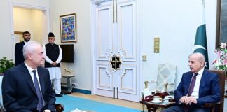 Prime Minister Pakistan Appreciates the Service of Ambassador in Promotion of Palestine Cause and Bilateral Relations