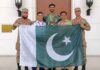 Pakistan Armed Forces tri-services team Wins five medals in World Military Cadet Games