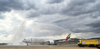 Emirates, the world’s largest international airline, marked a significant milestone with its inaugural flight landing in Madagascar