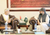 Federal Minister Chaudhry Salik Hussain met with the Ambassador of the Sultanate of Oman.