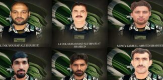 Lt Col among 6 Martyred in N.W – 6 Terrorists Killed – One involved in Attack on Diplomats Convoy Gunned down in Swat