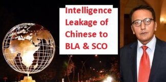 Intelligence Leakage of Chinese to BLA & SCO PMs Summit – by Tazeen Akhtar