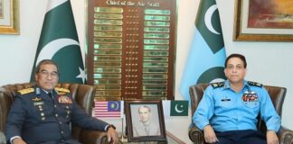 Malaysian Air Chief on First Ever Visit to Pakistan – Meets Pakistani COAS – Military Cooperation Discussed