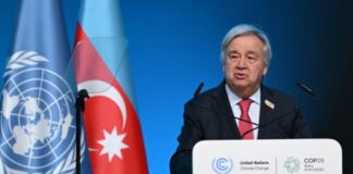 António Guterres: Developing countries must not leave Baku empty-handed