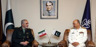 Irani Deputy Minister of Defence Meets Vice Chief of Naval Staff Pakistan