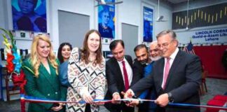 U.S. Ambassador Blome Launch the Lincoln Corner at Lahore’s Quaid-e-Azam Library