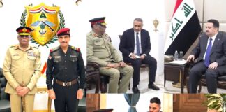 Pakistani Chairman Joint Chiefs of Staff Committee Visits Iraq – Calls on High Officials