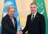 The National Leader of Turkmen People and the UN Secretary General noted the significance of the International Year of Peace and Trust