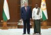 Ambassador of Ethiopia Presents Credentials to President of Tajikistan