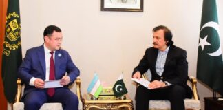 Ambassador Uzbekistan and Pakistani SAPM Discuss Industrial Cooperation and Bilateral Trade Prospects