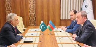 Pak Azerbaijan FMs Meet at the sidelines of OIC Council at Jeddah