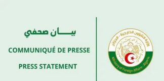 ALGERIA REGRETS US POSITION ON WEST SAHARA – Reminds International Legality & Security Council Resolutions