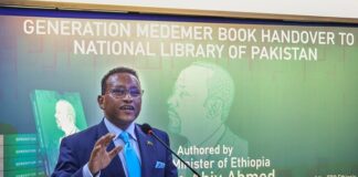 Ethiopian PM’s Book ‘Medemer Generation’ Added to Pakistan National Library’s Collection
