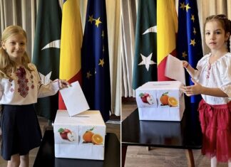 Romanian Community Children in Pakistan Cast Healthy Votes at the Embassy in Islamabad