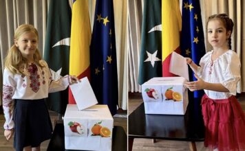 Romanian Community Children in Pakistan Cast Healthy Votes at the Embassy in Islamabad