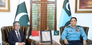 Chinese Ambassador calls on Air Chief Pakistan – Praises the Best Utilization of Chinese Tech in Thwarting the Attack of the Enemy