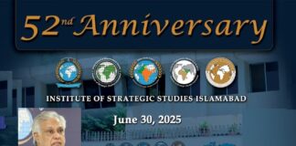 The Foreign Office values the ISSI’s pivotal role in bridging the gap between academic research and policy formulation : DPM/ FM Ishaq Dar @ 52nd Anniversary of the Think Tank