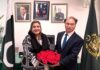Pakistan Vietnam to Strengthen Collaboration in Human Rights : Ambassador Calls on Parliamentary Secretary in Islamabad