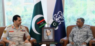 Libyan General Saddam Haftar visits Naval Headquarters Islamabad- Discusses Cooperation with CNS Pakistan