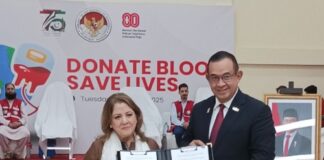 Blood Donation on Independence Day Celebration: Indonesian Embassy and PCRS Signed MoU on Humanitarian Cooperation