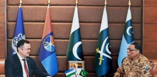 Ambassador Uzbekistan Calls on Chairman Joint Chiefs of Staff of Pakistani Armed Forces