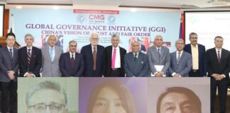 GGI complements President Xi Jinping’s three earlier initiatives offering an alternative vision of a peaceful, stable and cooperative world : DG ISSI