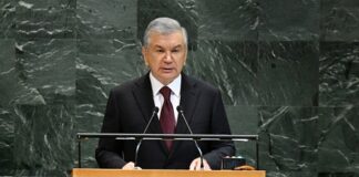 President Uzbekistan for Safety of Water ! Security of International Transport Systems ! Counter Terrorism ! Implementation of UN SDGS @ the 80th session of UNGA