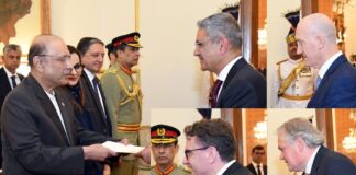 New Arrivals @ Diplomatic Enclave Islamabad ! Envoys of Canada, Netherlands, Lebanon and New Zealand Present Credentials to President Pakistan