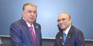 Pak Tajik Presidents Meet in Doha ! Zardari Hails Resumption of Work on CASA – 1000