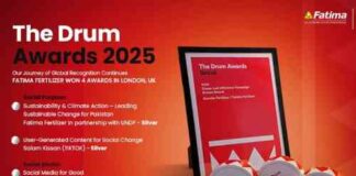 Fatima Fertilizer wins four prestigious awards at The Drum Awards 2025 in London, UK
