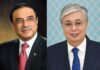 President Pakistan conveys sincere wishes to President Kazakhstan for continued prosperity and stability on Indepence Day