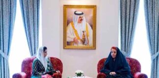 First Lady meets Princess Sabeeka bint Ibrahim Al Khalifa ! Sides Exchange Views on Women Empowerment Cooperation