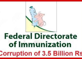 Federal Directorate of Immunization Embroiled in Corruption , Nepotism, Corruption in Public / Donor Funds ! Audit Report Mentions Irregularities of More than 3.5 Billion Rs