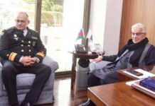 Azerbaijan Naval Commander Calls on Minister Defence Pakistan ! Sides Discuss Regional Martime Security