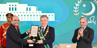 H.E Mirziyoyev Conferred upon Nishan e Pakistan ! Presidents Discuss Elevation of Cooperation ! Two More Flights of Uzbek Air Soon