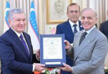 Uzbek president conferred honorary PhD degree, professorship title by Pakistani varsity