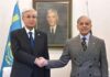 Pak Kazakh Leaders Discuss Regional Developments Particularly Afghanistan ! PM Congratulates on Successful Referendum