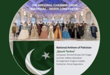 Romania offers Pakistan the firstever coral arrangement and score of the National Anthem (Qaumi Tarana)