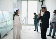 Misbah Khar Visits Construction Site @ Diplomatic Enclave Islamabad Project at Diplomatic