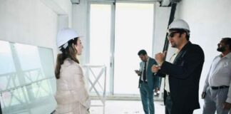 Misbah Khar Visits Construction Site @ Diplomatic Enclave Islamabad Project at Diplomatic