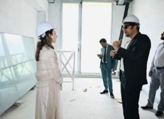 Misbah Khar Visits Construction Site @ Diplomatic Enclave Islamabad Project at Diplomatic