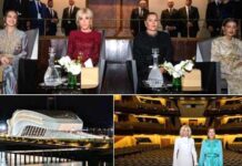 Princesses Lalla Khadija, Lalla Meryem, & Lalla Hasnaa, Joined by Brigitte Macron, Attend Opening Show of Rabat Royal Theater