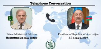 Pakistan expresses best wishes for WUF in Azerbaijan ! PM Shehbaz President Ilham discuss bilateral Cooperation !