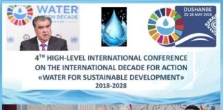 Dushanbe of Tajikistan All Set for The 4th International High-Level Conference on the International Decade for Action, “Water for Sustainable Development, 2018-2028”