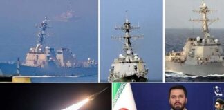 Iran Hits and Causes Damage to 03 US Destroyers in Hormuz after American Attacks on Ship and Civlians with Support from Regional Partner