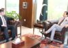 Kazakh Envoy Chairman Senate of Pakistan discuss political and parliamentary cooperation, trade and economic collaboration, and regional connectivity