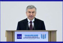 President Uzbekistan Outlines Roadmap for Economic Prosperity of the Country @ 59th Annual Meeting of Asian Development Bank in Samarkand