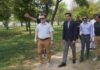Ambassador Uzbekistan , Chairman CDA Visit Under Construction Babur Park and Tashkent Street in Islamabad