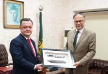 Ambassador Uzbekistan Minister Planning Pakistan Discuss Expansion of Cooperation including Implementation of Trans Afghan Railway